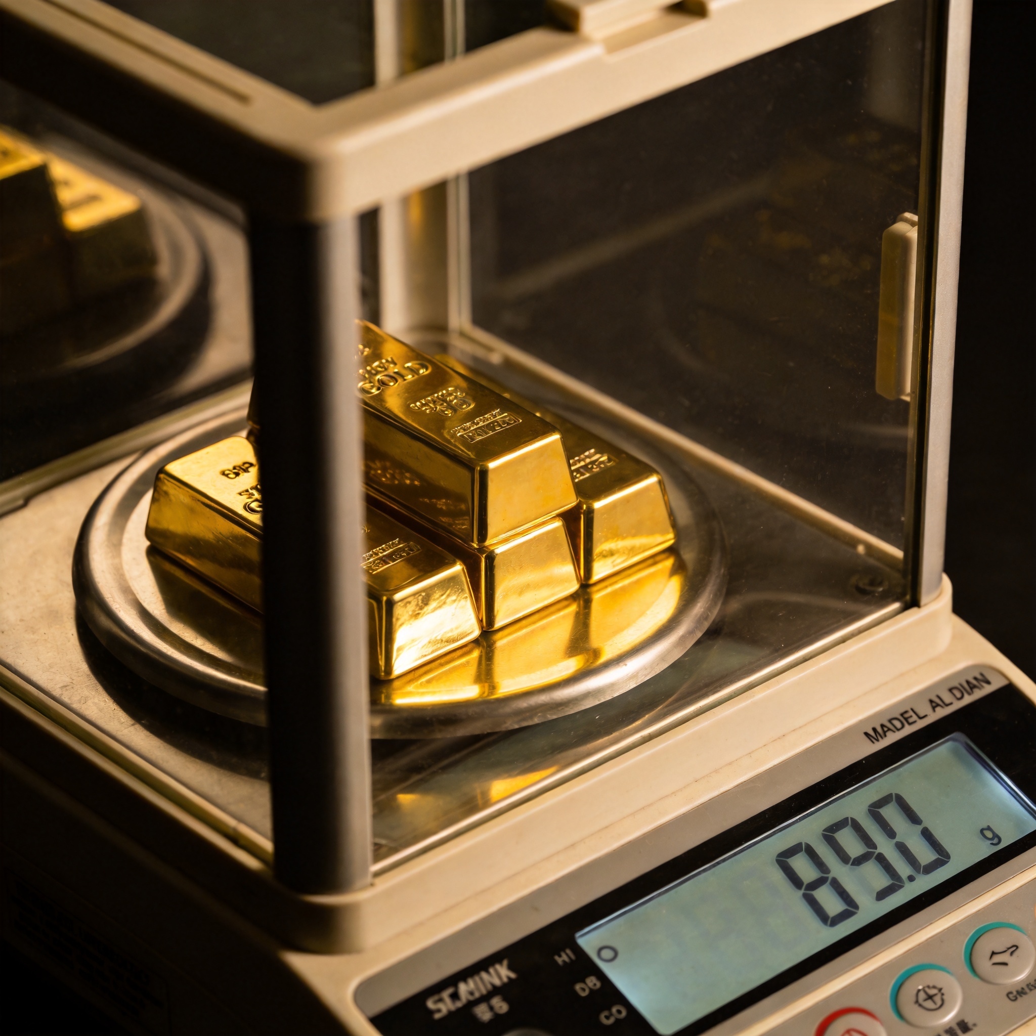 Precision gold weighing